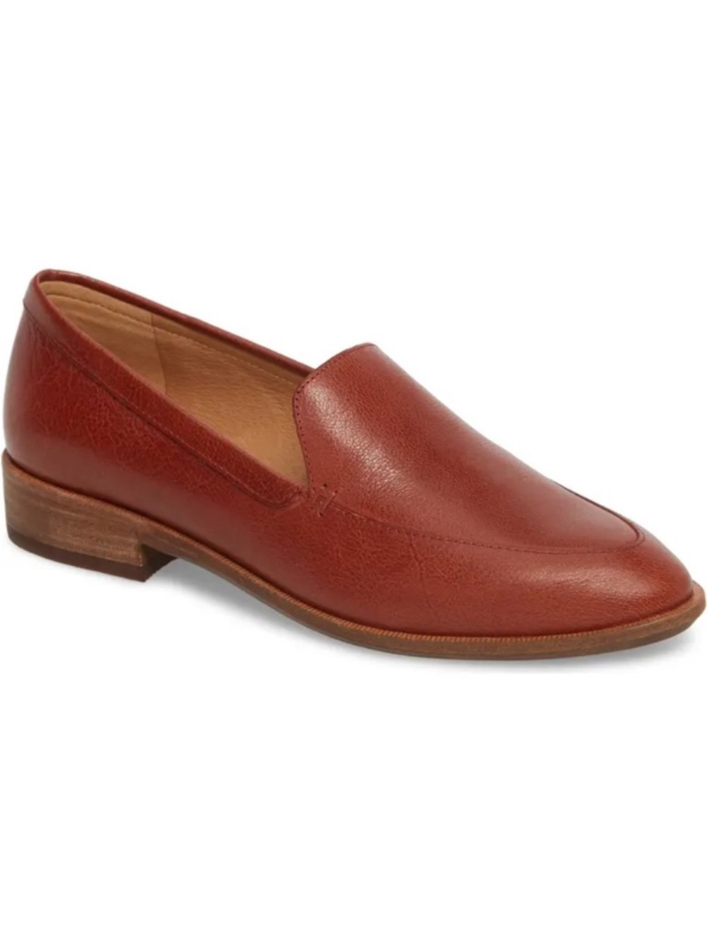 Madewell The Frances Loafers Burnished Mahogany Leather Size 10